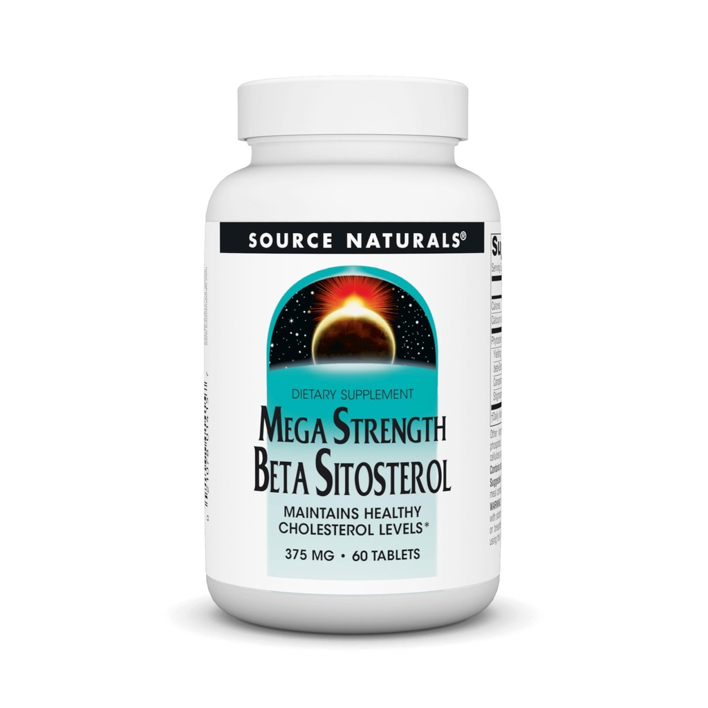 מקור Naturals Megaחוזק Beta Sitosterol 375mg - 60 טבליות