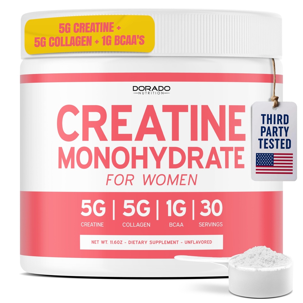 Creatine for Women | Creatine Monohydrate אבקת 5G + 5000mg Collagen + 1000 מ"ג BCAA 2:1 אבקה (30 לשרת) תמיכה גלוקוז, שרירי Lean, Recovery, Energy & Sta Non-GMO, Gluten Free - ארה"ב Made Made 2:1 אבקה (30 משרת) תמיכה בגלוטה, שרירי Lean, Recovery, Energy & Sta Non-GMO, Gluten Free - USA Made Made Made Made Made Free - USA Made Made Made Made Free - ארה"ב Made Made Made 2