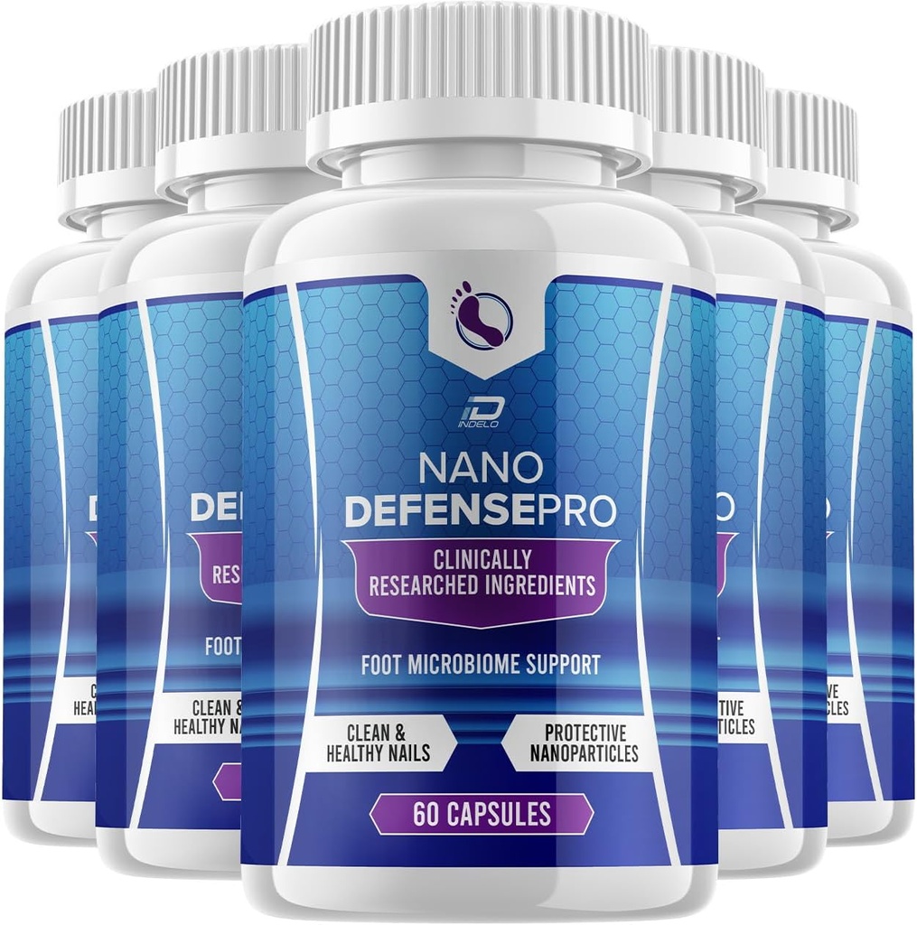 NanoDefense Probiotic תוסף - NanoDefense Pro Advanced Formula for Healthy Nail Support כמוסות כוח מקסימלי לנשים (5 Pack - 300 קפסולות)
