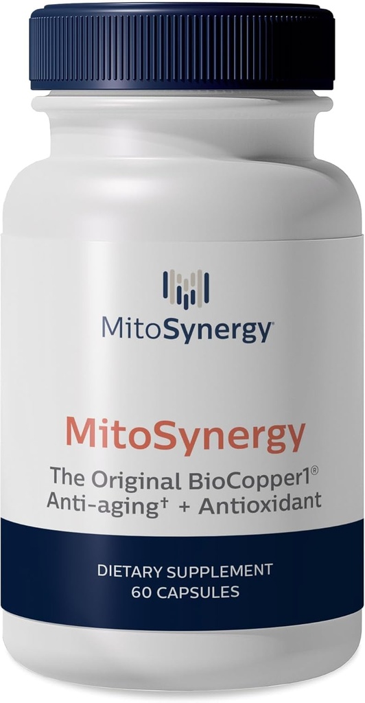 BioCopper1 (Cunermuspir) - BioAvailable Copper MultiVitamin עם CoQ10 ו d-ribose to Boost NAD+ תמיכה של Miochondrial ATP אנרגיה המוח והבריאות המשותפת