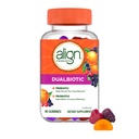 Align Dualbiotic, Prebiotics and Probiotics for Women and Men, Probiotics for Digestive Health, Prebiotics Help Nourish Good Bacteria, פירות טבעיים, 90 חניכיים פרוביוטיות (Packaging May Vary)
