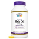 שמן דגים המאה ה-21 1000 Mg Enteric Coated Softgels, 180Count