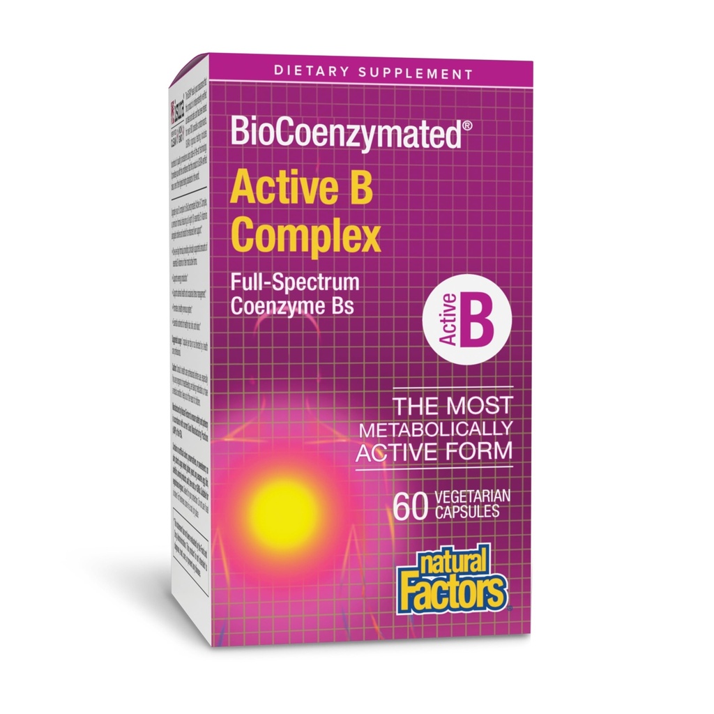 גורמים טבעיים, BioCoenzymated Active B Complex, 60 קפסולות (60 משרתים)