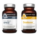 איכות החיים All Natural Immune Support and Detox Bundle - Kinoko Platinum AHCC Mushroom Extract - Deodorex Detox תמיכה תוסף תמיכה