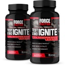 Power Factor Test X180 Ignite, טסטוסטרון Booster & Fat Burner לגברים, תוסף טסטוסטרון כדי לשרוף שומן, לבנות שרירים, להגדיל אנרגיה, Boost Vitality and Performance, 60 Count (Pack of 2)