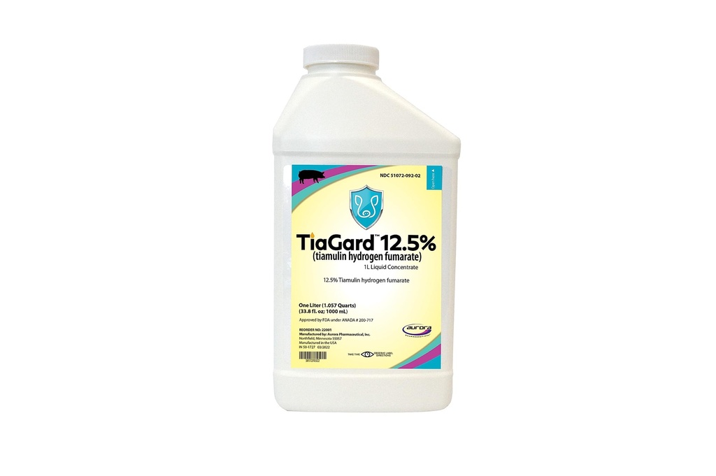 Aurora TiaGard 12.5% ריכוז נוזלי, Generic for Denagard, 1L, One Liter