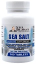 פיטר's Choice Sea Salt Sodium Chloride 450 מ"ג, 100 טבליות, תמיכה אלקטרוליטית ומאזן, אתלטיק פוסט עבודה hydration & Recovery. סיוע מזג אוויר חם מיוצר בארה"ב