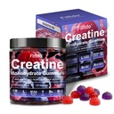 Creatine Monohydrate Gummies מורכב 8000 מ"ג עבור גברים ונשים, המכיל L-carnitine & Tairine, לבנות שרירים, Boost אנרגיה, Faster Recovery, סוכר חינם & טבעוני, Raspberry & Blackberry, 120 הרוזן ספירה