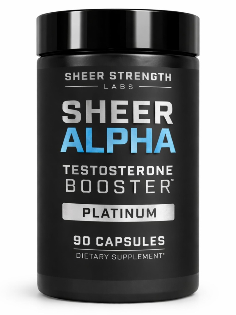 Sheer Power Labs טסטוסטרון Booster T-Booster עבור גברים - קלינית Backed Dose, חזק פורמולה - מיוצר בארה"ב - תערובת Premium של Fadogia Agrestis Tongkat Ali ו Shilajit. 30 משרתים