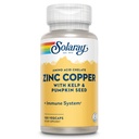 SOLAרי Zinc Copper Amino Acid Chelate - Immune Support Supplement w/Chelated Zinc 50mg - Bone, Skin, Heart Health and Thyroid Support - with Iodine from Kelp, 60-Day Promise, 100 הגשה, 100 VegCaps
