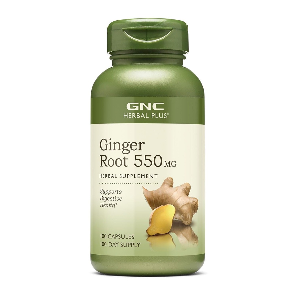 GNC Herbal Plus Root 550 מ"ג תוספת, תומך בבריאות העיכול, 100 משרתים