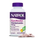 Natrol Fast Dissolve Melatonin 10 מ"ג, Melatonin תוספי שינה מנוחה, תמיכה בשינה למבוגרים, 60 טבליות Citrus-Flavored, עד 60 יום אספקה