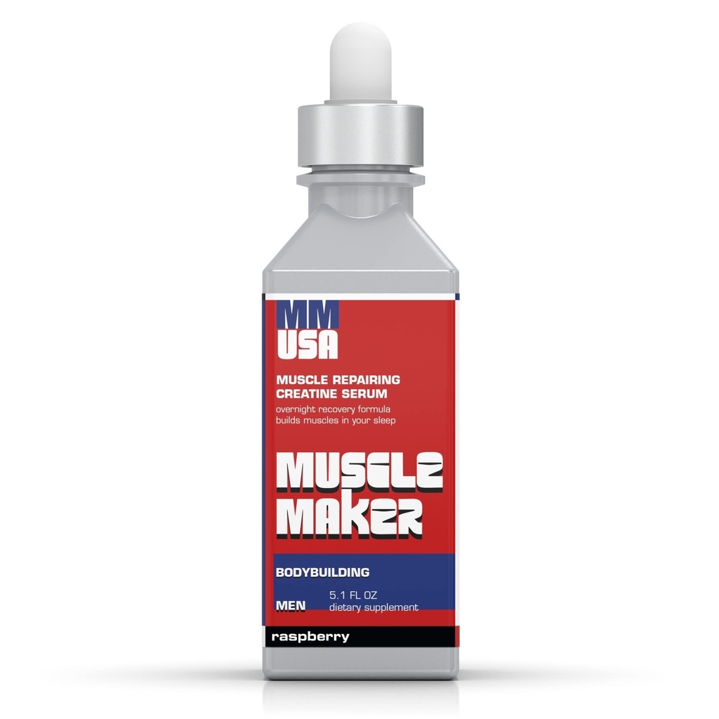 MMUSA Muscle Maker Post Workout Serum: Enhanced Men's Health with Antioxidant Boost Immunity Powerhouse, ויטמין C & Zinc. Creatine for Fitness, Energy & Focus. תגית: Fl Oz