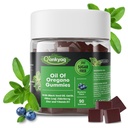 Oregano Oil with Black Seed Oil Organic Gummies for Kids and Adults | 6-in-1 Oregano Oil Supplement | Carvacrol + Thymoquinone | Immune Support with Garlic, Elderberry | Sugar-Free, 90 Chewable