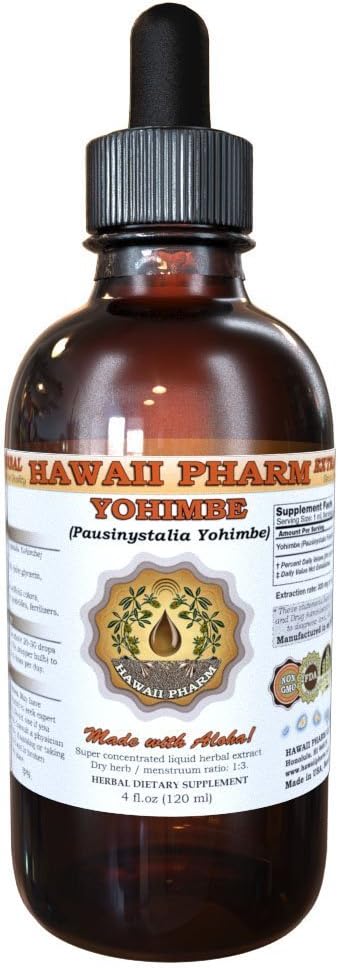 Yohimbe נוזל לחלץ, Yohimbe נוזל (Pausinystalia Yohimbe) Tincture 4 oz