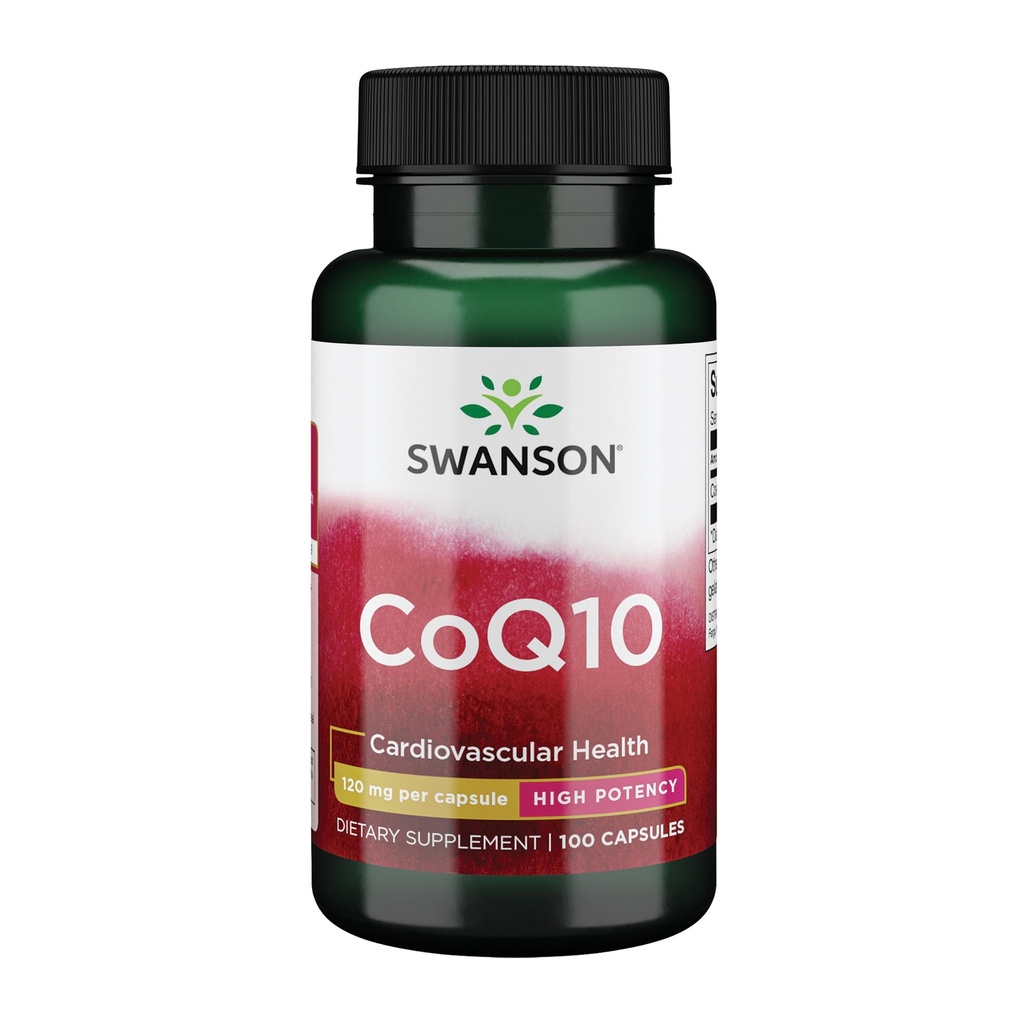 Swanson CoQ10 - מסייע לקדם את בריאות הלב, תמיכה באנרגיה, ואיידס בריאות מערכת קרדיווסקולרית הכוללת - מסייע לשמור על תוסף Coenzyme Q10 - (100 קפסולות, 120 מ"ג כל)