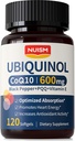 CoQ10 600 מ"ג Softgels,Ubiquinol Q10 תוסף Coenzyme,Coq 10 600 מ"ג ויטמין Absorption המקסימלי, תמיכה אנטי-חמצן לבריאות הלב & אנרגיה