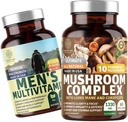 מספר אחת של תזונה N1N Premium Mushroom Complex [10X Powerful Mushrooms] ו- Men's Daily Multivitamin[35]