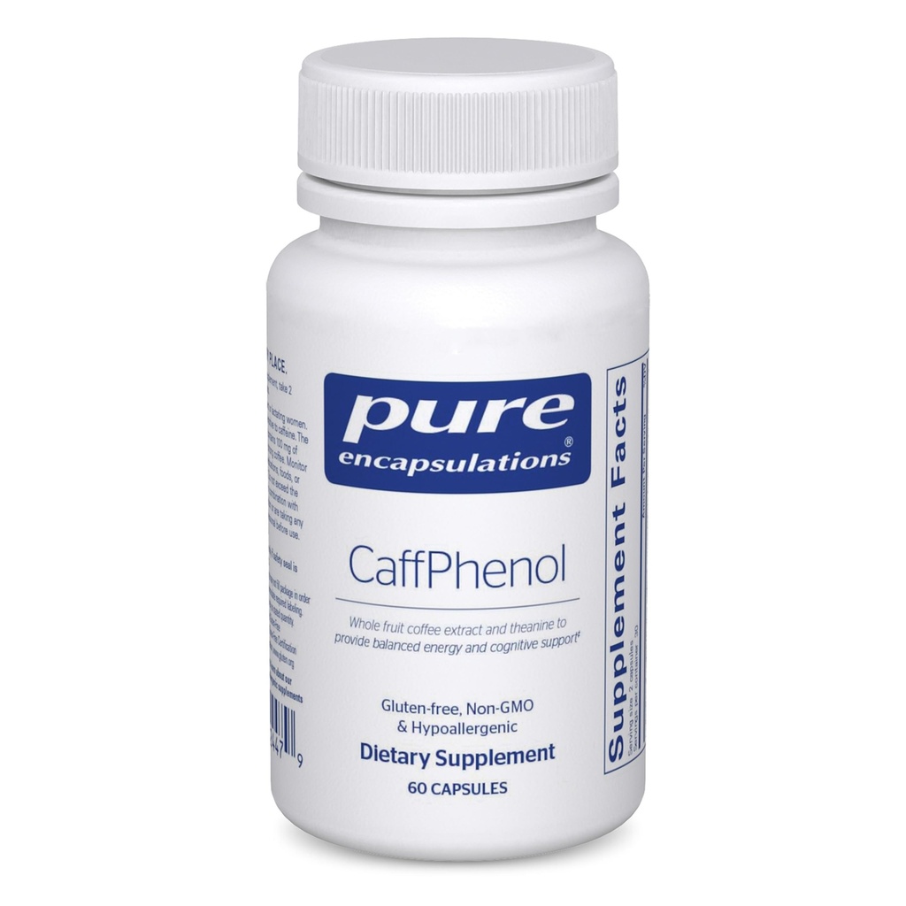 טהור Encapsulations CaffPhenol | שלם של פירות קפה ו-Theanine כדי לספק אנרגיה מאוזנת ותמיכה קוגניטיבית