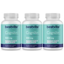 BestVITE Cognizin Citicoline 500 מ"ג (180 קפסולות צמחוניות) (60x3) - קלינית למד Premium Choline Nootropic - No Stearates - טבעוני - Gluten Free - תוספי המוח עבור זיכרון ו Focus