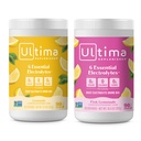 Ultima Replenisher Electrolyte אבקת לשתות Mix Bundle - סוכר חינם - Lemonade ורוד Lemonade, 90 משרתים - אבקת הידרה - 6 אלקטרוליטים מפתח ו- Trace מינרלים - Keto Friendly, non-GMO