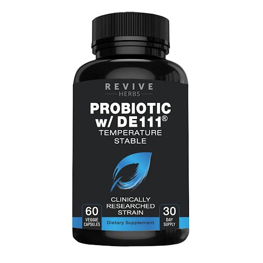 פרוביוטיקה מתקדמת עם DE111 Strain (Bacillus subtilis). יצירת פרוביוטיקה אין צורך בסירוב של 11.5 מיליארד אורגניזמים. פרוביוטיקה לנשים וגברים. 60 קפסולות ירקות