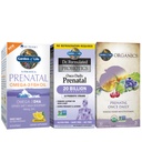 Garden of Life Prenatal Bundle: Organics Prenatal Multivitamin with Folate and Iron, DHA Omega 3 Fish Oil Supplement, Dr. Formulated Probiotics Once Daily for Mom & Baby, Capsules and Softgels
