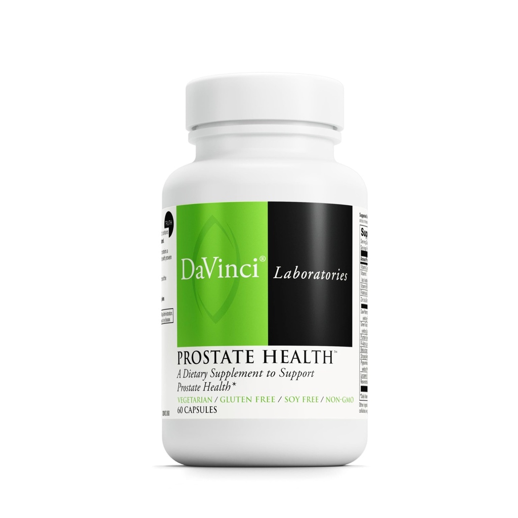 DAVINCI Labs Prostate Health - מסייע לתמוך Prostate, Urinary & Men בריאות עם Saw Palmetto, Zinc, Green Tea Extract & More * 60 קפסולות צמחוניות (30 משרתים)