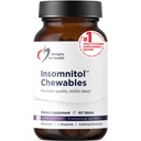 עיצובים לבריאות Insomnitol Chewables - Chewable Melatonin - 200 מ"ג L-theanine, 5-HTP, ויטמין B6 + Inositol - תוספת לימון טעים - טבעוני (60 טבליות)