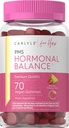 Karlyle Hormonal Balance for Women & PMS תוסף | 70 מסטיקים | תרכובת ויטמין | עם ברזל | טבעוני, non-GMO, Gluten Free | עבור Her Her