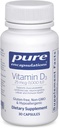 Pure Encapsulations ויטמין D3 25 mcg (1,000 IU) - תוספת לתמיכה העצם, משותף, חזה, לב, קולון & Immune בריאות - עם Premium ויטמין D - 30 קפסולות