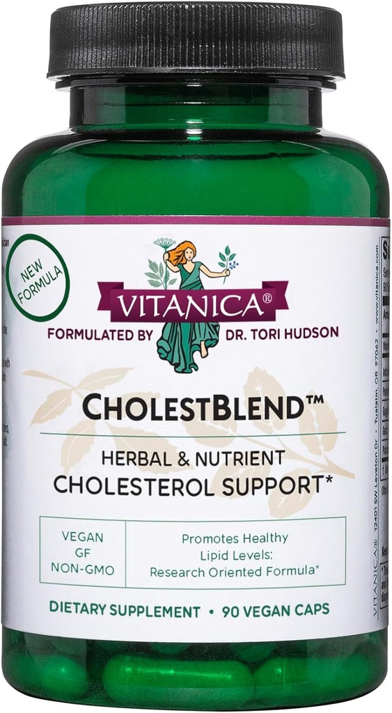 Vitanica Cholestblend, Cholesterol Support, טבעוני, 90 קפסולות