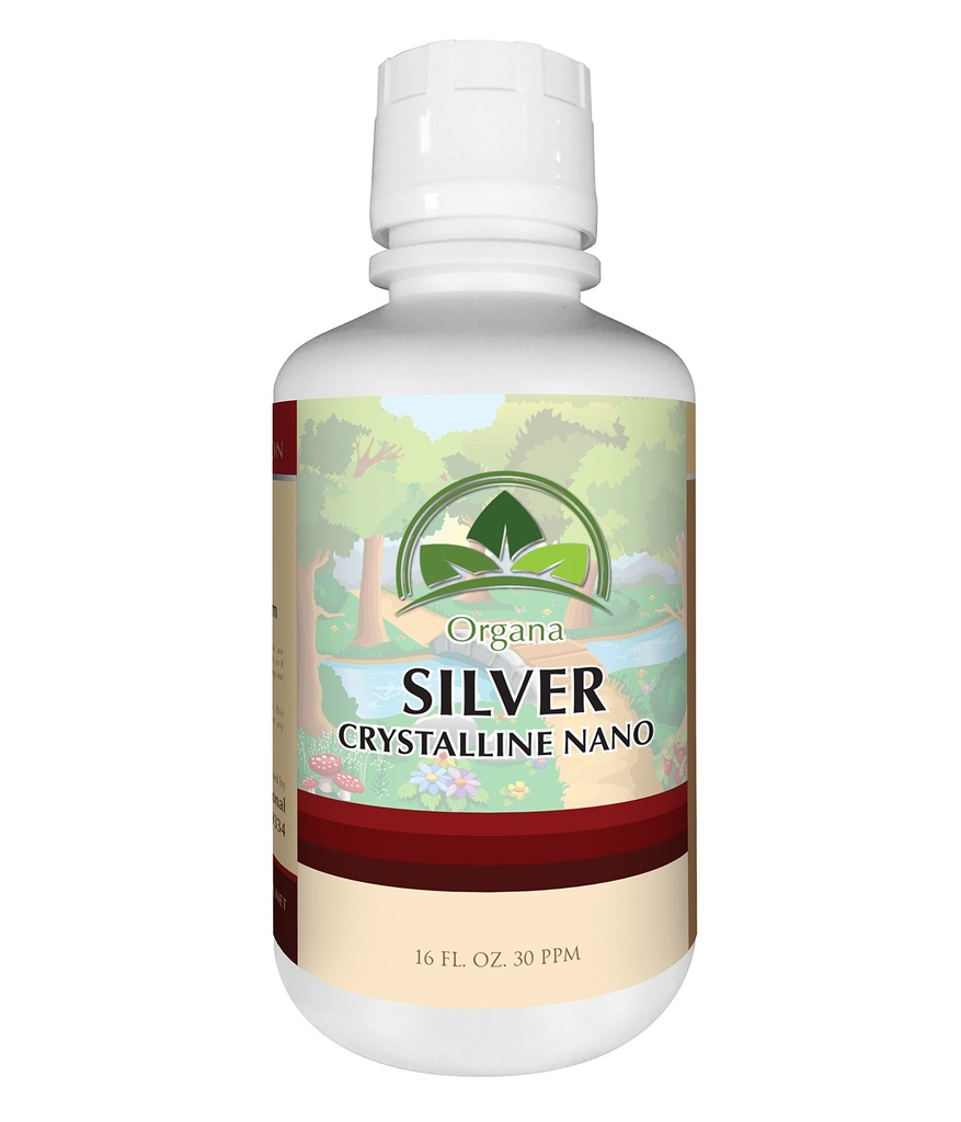 Universala Crystalline Nano Colloidal Silver - Ultra Pure Silver Liquid for Immune Support - Ultimate Bio Active תוסף פתרון - Plata Coloidal - 16 Ounces - 30 PPM
