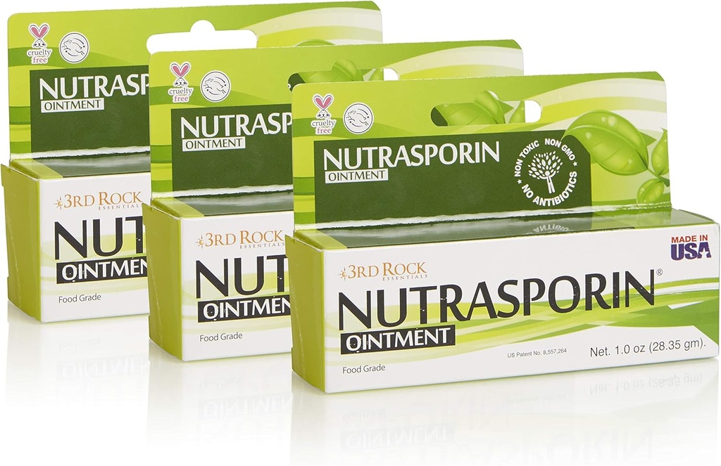 הקודם Rock Essentials | Nutrasporin Silver Ointment | Non Toxic Oil Non Antibiotic First Aid Ointment | All Natural Personal Care (1.0 oz | 3 Pack)