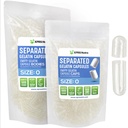 XPRS Nutra Gelatin גודל 0 קפסולות נפרדות - 1000 Count Clear קפסולות ריקות נפרדות ב Bags - גודל 0 Gelatin Clear Gel Caps עבור תוסף DIY