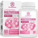 Liposomal Multivitamin for Women 1400MG - Womens Daily Multi ויטמינים תוספי ברזל, ויטמין A, C, D, E ו B Complex for Immune Health, Hair & Skin Support for Women 18+,60 קפסולות טבעוניות