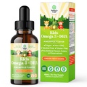 ילדים DHA אומגה 3 טיפות - Fatty Acids אומגה 3 6 9 עבור המוח, כוח Immune וחזון - תזונה DHA לילדים עבור מערכת העצבים בריאה ו- Focus תמיכה - נוזל עם EPA & ALA - 2 Fl Oz Oz