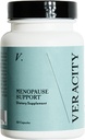 Veracity Menopause & Perimenopause תמיכה תוספת לנשים - סיוע טבעי עבור פלאשים חמים, הזעות לילה, Mood Swings & Low Estrogen - תוסף אסטרוג לנשים