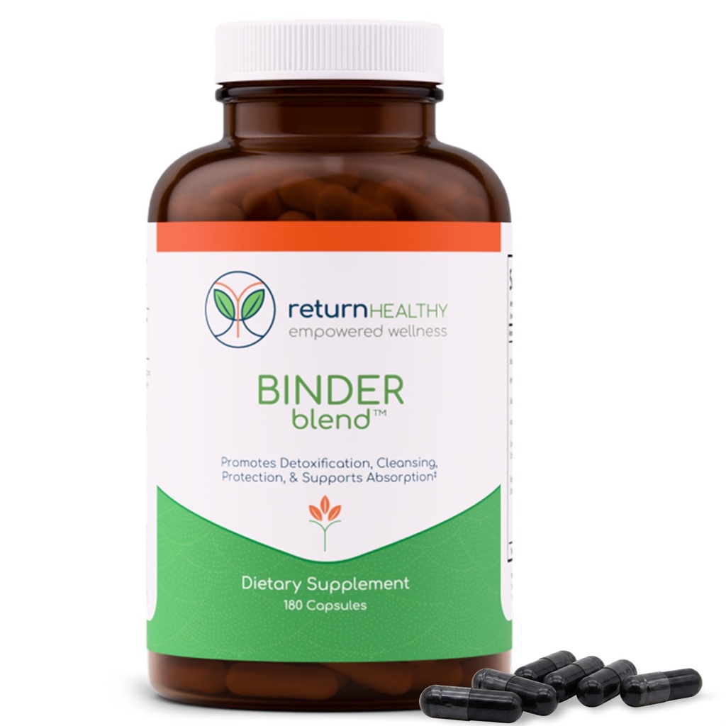 Binder בלגן - Toxin Binder תוסף, Detox קפסולות עבור Gut בריא - 180 קפסולות - 90 משרתים - 960mg מופעל Charcoal & 480 מ"ג אורגני Chlorella - Bloating Relief - Bentonite קליי