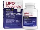 Lipo-Flavonoid Nighttime PM for Tinnitus הקלה - Sleep Aid with Melatonin, Bioflavonoids, & ויטמין C - Ringing in the Ears, Ear Health, andlaxation - Use with Lipo-Flavonoid Plus - 75 Capletslets