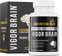 Vigor Brain Premium Nootropic תוסף - ריכוז, תמיכה ב- Brain & Memory - פורמולה עם 40 רכיבי nootropic ייחודיים: DMAE, Choline, Phosphatidyline, Bacopa Monnier & Huperzine A (1)