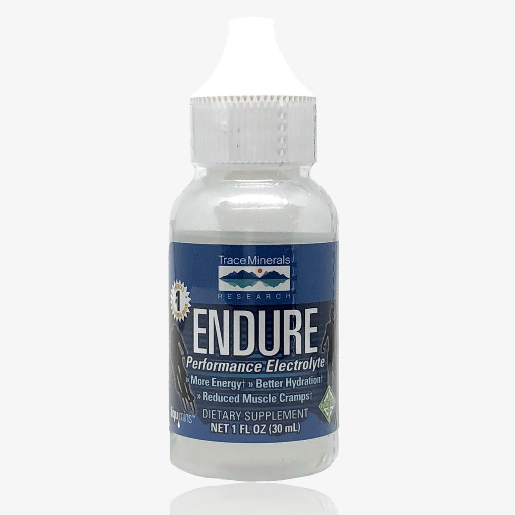 Trace Minerals Endure - Liquid Mineral Absorption Support Supplement - Electrolyte Supplement to Aid Hydration & Healthy Energy - Performance Support with Magnesium & Chloride - 1 fl oz (48 Servings)