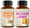 תוסף Turmeric וג'ינג'ר Root Joint Support Supplement & Complete Multivitamin for Women