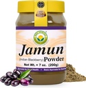 אבקת Ayurveda Jamun - 7.05 Oz (200g) | אבקת פירות Blackberry הודית | תוספי צמחי טבעי לשימוש יומיומי | Rich in Antioxidants