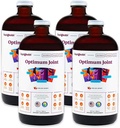 LIQUIDHEALTH Optimum תמיכה משותפת נוזל Multivitamin עם Glucosamine, Chondroitin, MSM, Hyaluronic Acid - להגדיל את הניידות, נוחות משותפת, עבור runners & Athletes - מיוצר בארה"ב, טבעוני (4 Pack)