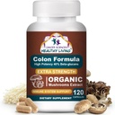 מדעי סרטן תוספת תוסף בריאות, USDA מוסמך אורגני Mushrooms לחלץ, תוספת כוח 1,500 מ"ג, כוח גבוה 40% Beta-Glucans, Immune, Gut & Digestive, קולון ניקוי ו Detox, 120 Caps Caps