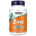 עכשיו תוספים, Zinc 50 מ"ג, Tablet 250 Count (Pack of 1)