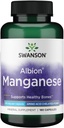 Swanson Albion Chelated Manganese Glycinate 40 מיליגרם 180 קפסולות