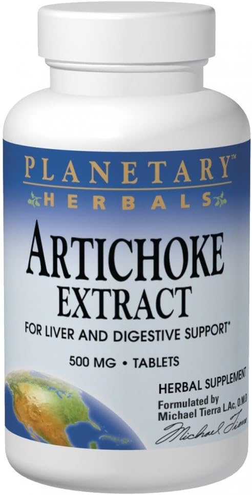 צמחים פלנטריים Artichoke לחלץ 500mg, 120 טבליות
