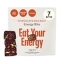 GEM Energy Caffeinated Bite | Holistic Sustained אנרגיה | תמיכה Metabolism, Stamina & Endurance | 40 מ"ג Caffeine, Geneseng Root, L-theanine | שוקולד Cacao Sea Salt